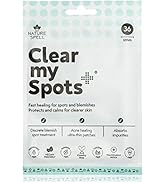 Nature Spell Clear My Spots Pimple Patches, Translucent Hydrocolloid Patches, Fast-Healing Acne S...