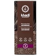 khadi ASH BROWN Natural Hair Color, 3.5oz, Plant based hair dye for matte, medium ash brown to in...