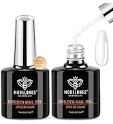modelones Builder Nail Gel, 2 Pcs Clear Gel Builder for Nail Thickening, Nail Strengthener Apex B...