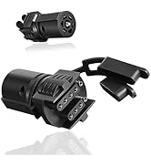 Sodcay 1 Pack 7 PIN Car Trailer Tow Connector Replacement, Durable Vehicle Hitch Plug Adaptor to ...