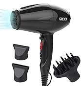 Professional Blow Dryer,1875W Fast Drying Blow Dryer with 3 Heating/Cool Button/2 Speed,Constant ...