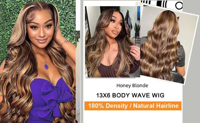 highlight body wave wig