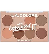 L.A. Colors I Heart Makeup Contour Palette, Medium-Deep, 1.04 Ounce