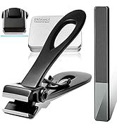 EBEWANLI Straight Nail Clipper, 17mm Wide Jaw Opening Extra Large Toenail Clippers for Thick Nail...
