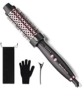 Tresses Touch Thermal Brush 1.25 Inch for Blowout Look, 5 Temp Settings, Dual Voltage Curling Iro...