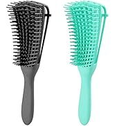 EKONAER 2 Pack Hair Detangling Brush for Easy Dtangler Curly Hair including Kinky Wavy Hair, Curl...