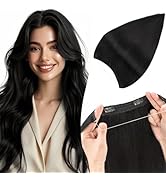 TESSHAIR Halo Hair Extensions Straight, 100% Real Human Hair, Invisible Wire Extensions for Women...