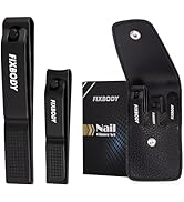 FIXBODY Nail Clipper Set, Ultra Sharp Fingernail Clipper & Toenails Clippers, Nail Cutter and Nai...