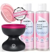 Alyfini Makeup Cleaning Tool Kit - Electric Makeup Brush Cleaner Machine and Makeup Brush Sponge ...