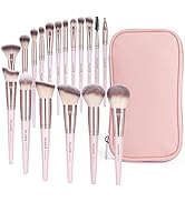 Makeup Brushes, 18 Pcs Professional Premium Synthetic Makeup Brush Set with Case, Foundation Kabu...
