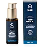 khadi NEEM HARMONY hair oil, effective against dandruff & itching, moisturizes dry scalp, 100% na...