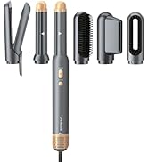 WindBlow Hair Dryer Brush 6 in 1 Air Styling&Drying Multi-Styler with Auto-Wrap Curlers,High-Spee...