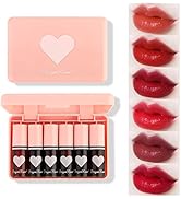 Eakroo 6 Colors Lip Tint Stain Mini Liquid Lipstick, Korean Lip Gloss Moisturizing Natural, Multi...