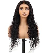 BIG G HAIR 24 inch Deep Wave Middle Part Vietnamese Human Hair HD Lace Closure Wig 5x5 With Adjus...