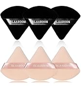 BLAAROOM 6 Pieces Powder Puff Face Makeup Velour Soft Triangle Powder Puffs - for Loose Powder Mi...