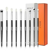 BEILI Eye Makeup Brush Set 9 Pcs Professional Blending Eyeshadow Makeup Brushes for Concealer Eye...