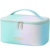 Gradient Makeup Bag Small Cosmetic Bags for Women Ladies Zipper Pouch Makeup Organizer Waterproof...