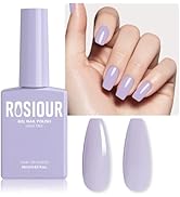 Rosiour 18 ML HEMA-Free Gel Nail Polish, Lilac Purple Gel Polish Light purple Lavender Violets fo...