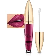 Easilydays Halloween Diamond Shiny Matte Lipstick, Gothic Glitter Liquid Lip Gloss, Sparkling Hig...