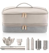 Travel Carrying Case for Hair Dryer Shark Flexstyle Dyson Airwrap Brush Double-Layer Hair Accesso...