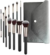 SHELWIN Makeup Brushs Set 12 Pcs Classic Black Makeup Brush Kit, Foundation Brush Eyeshadow Brush...