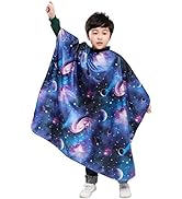 PERFEHAIR Kids Haircut Barber Cape Cover for Hair Cutting,Styling and Shampoo - Space Starry Sky ...