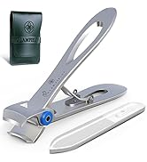 GLAMFIELDS Nail Clippers, 17mm Wide Jaw Opening Finger Nail Cutter for Thick Nails Ingrown Toenai...