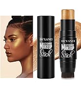 Gold Bronze Highlighter Makeup Stick, Afflano Cream Shimmer Highlighter Stick Makeup, Illuminator...