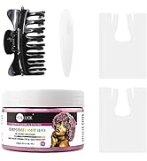 VOLLUCK Hair Color Wax Temporary Hair Color Pink Hair Dye Hair Coloring Kit Include Disposable Ca...
