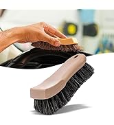 Sodcay 1 PC Car Interior Cleaning Brush, Car Wash Tools, Long Bristle Horse Hair Leather Cleaning...