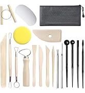 Clay Tools,19 PCS DIY Sculpting Set Ceramics Polymer Clay kit for Pottery Modeling, Carving,Smoot...