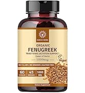 Hebhac Herbs Fenugreek Capsules for Women (60 Capsules) | Organic Fenugreek Capsules 1000mg Breas...