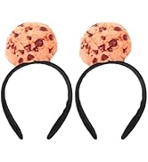 Beaupretty 2pcs Cute Cookies Hair Accessory Realistic Cookie Headband For Cosplay Party And Carni...