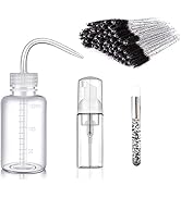 AREMOD Eyelashes Extension Cleanser Kits with 50 Lash Shampoo Mascara Brush 1 Soap Foam Pump Bott...