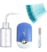 AREMOD Eyelash Extension Supplies with USB Mini Lash Dryer 50 Lash Shampoo Brush 1 Nose Blackhead...