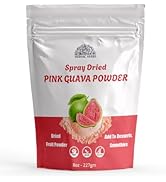 Pink Guava Powder 227 g (8oz) | Instant Drink Mix Guava Powder for Juice, Cake | Gluten-Free, Nat...