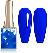 CANNI Neon Gel Nail Polish, 1 Pcs 16ml Neon Deep Blue Gel Polish Color Soak Off LED Nail Gel Poli...