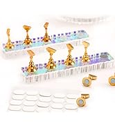 2 Set Nail Stands, Upgraded Aurora Nail Stand for Press Ons, Thickened Wavy Fake Nail Holder for ...