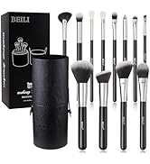 BEILI Makeup Brushes 12pcs Makeup Brushes Set with Holder Premium Synthetic Kabuki Foundation Bru...
