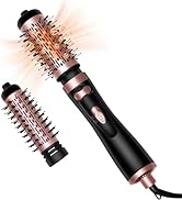 Hair Dryer Brush, 3-in-1 Rotating Round Hot Air Spin Brush Set with 2 Brushes (2