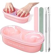 Rosiour Dual Nail Soaking Bowl: Gel Nail Polish Remover, Acetone Soak Off Bowl with Acrylic Nail ...
