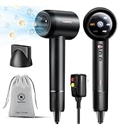 Ionic Hair Dryer High Speed Blow Dryer with 110000 RPM Brushless Motor Fast Drying - LED Display,...