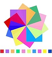 Sakolla 12 x 12 Inches Lighting Gel Filter - 10 Pcs Transparent Color Filters Correction Gels for...