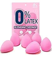 BEAKEY Super Soft Makeup Sponge Set, Latex Free and High-definition Set of 6 Blender Beauty Spong...
