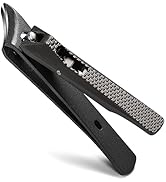 FVION Angled Nail Clippers, Ingrown Toenail Clipper for Thick Nails, Slant Curved Blade Nail Cutt...