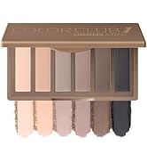 SUSIKEKI 6 Colors Mini Eyeshadow Makeup Palette Neutral Nude Smoky Eye Shadow Taupe & Brown Matte...