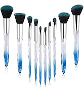 10 pcs Makeup Brushes Set - Premium Synthetic Foundation Blending Blush Powder Eyeshadow Brush Se...