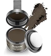 Acomler Instantly Root Cover Up Hairline Shadow Powder,Root Touch Up Hair Powder,Dark Brown for T...