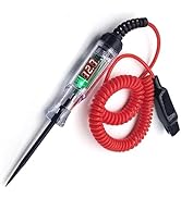 Sodcay 1 PC Car Digital Electric Pen, 3-48V Car Circuit Tester Light, Test Light with 5.9Ft Exten...