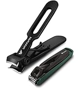 VANWIN Nail Clipper Set 2 Pack, Heavy Duty Toenail Clippers for Thick Toenails and Sturdy Finger ...